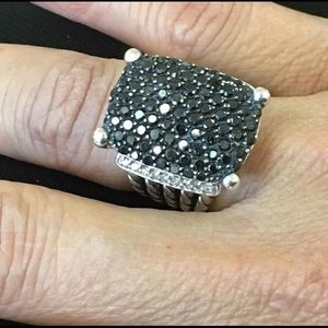 DAVID YURMAN Wheaton Ring - Black/White Diamonds